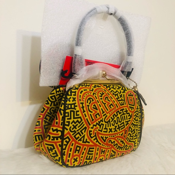 Disney Mickey Mouse X Keith Haring Kisslock Bag - Picture 3 of 10